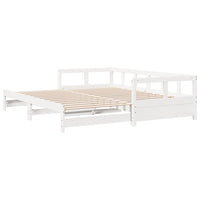 vidaXL Dormeuse senza Materasso Bianca 90x190 cm Legno Massello Pino