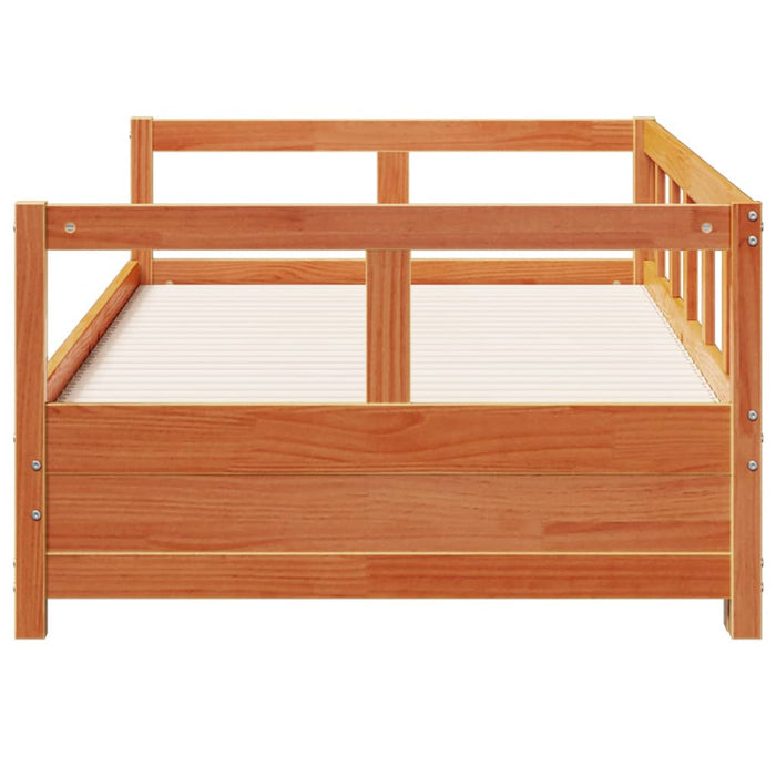 vidaXL Dormeuse senza Materasso Marrone Cera 90x190 cm Legno di Pino