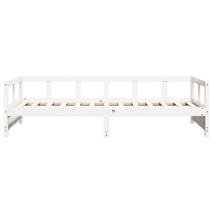 Dormeuse senza Materasso-Divano Letto-Struttura Letto Bianca 80x200 cm Legno Massello Pino 243701