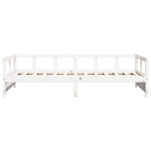 Dormeuse senza Materasso-Divano Letto-Struttura Letto Bianca 90x200 cm Legno Massello Pino 690160