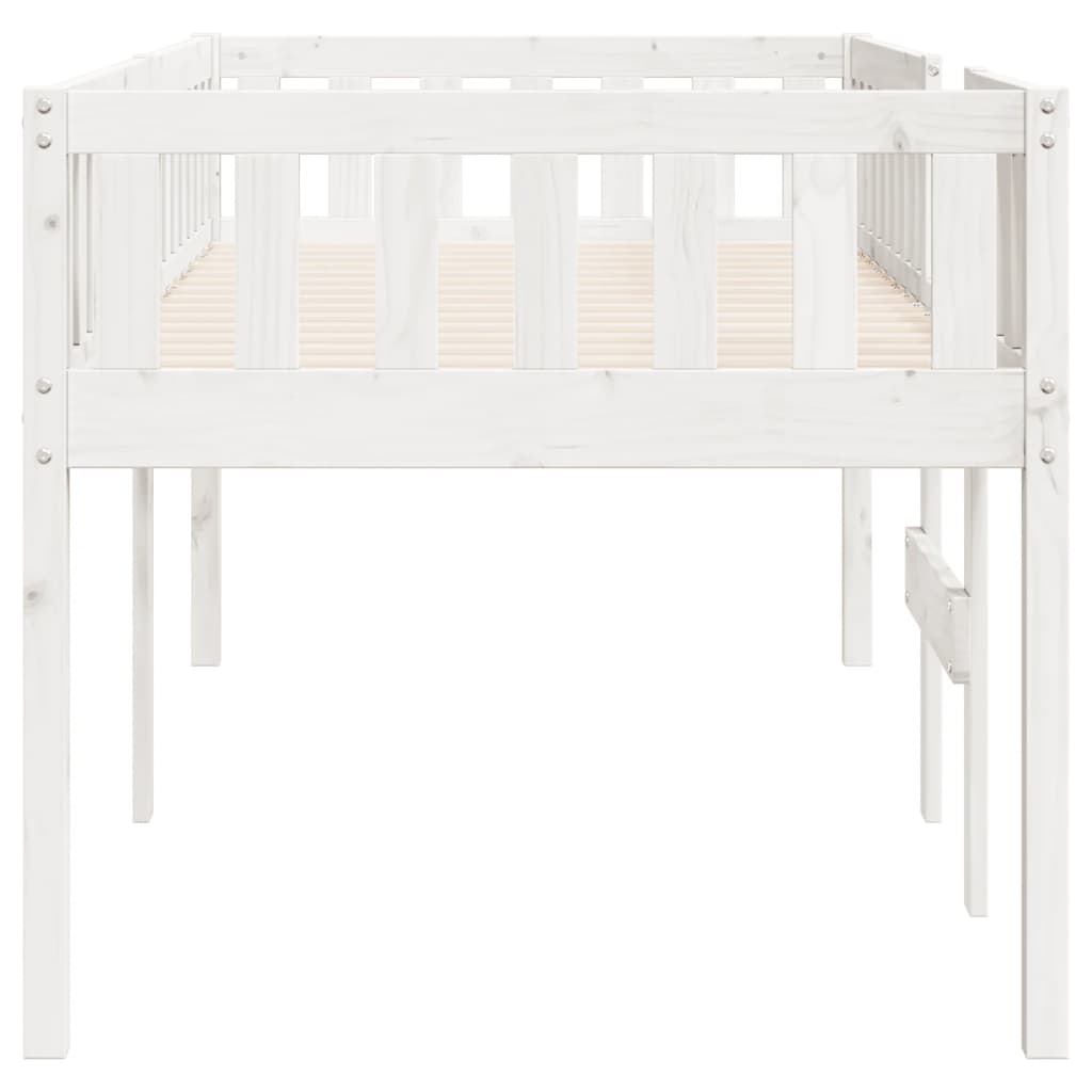 vidaXL Letto per Bambini senza Materasso Bianco 90x200cm Massello Pino