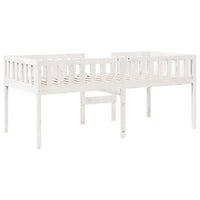 vidaXL Letto per Bambini senza Materasso Bianco 90x200cm Massello Pino