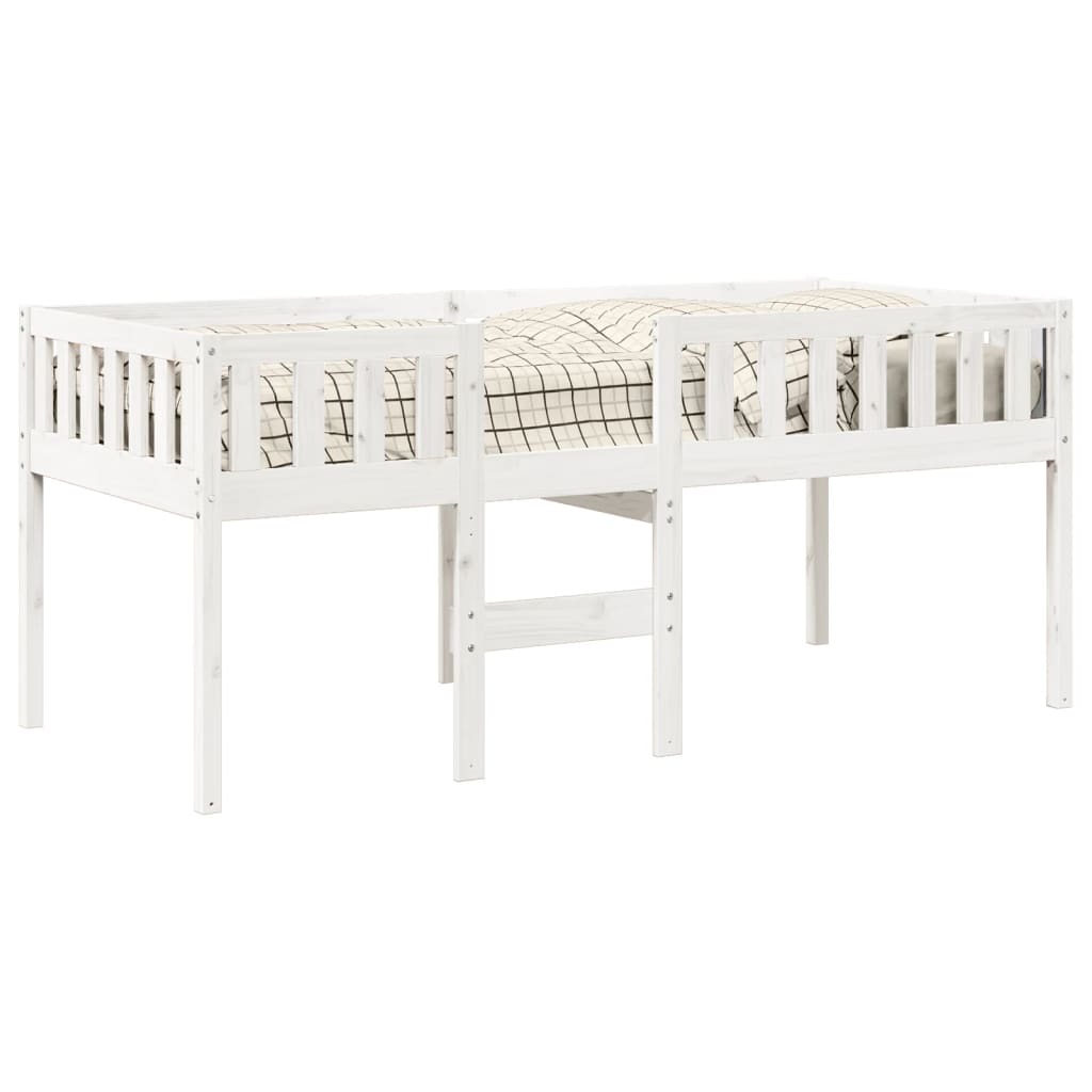 Letto per Bambini senza Materasso Bianco 90x190cm Massello Pino
