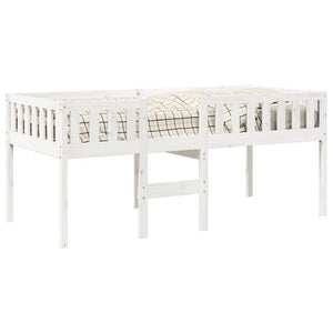Letto per Bambini senza Materasso Bianco 90x190cm Massello Pino