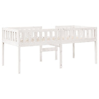 Letto per Bambini senza Materasso Bianco 90x190cm Massello Pino