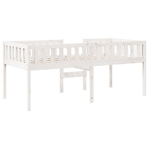 Letto per Bambini senza Materasso Bianco 90x190cm Massello Pino 855019