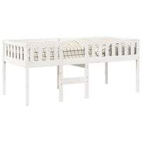 Letto per Bambini senza Materasso Bianco 75x190cm Massello Pino 855022