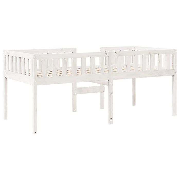 Letto per Bambini senza Materasso Bianco 75x190cm Massello Pino 855022