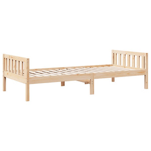 Letto per Bambini senza Materasso 80x200 cm Legno Massello Pino 855024