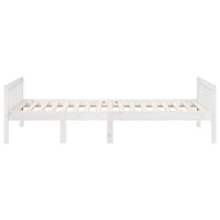 Letto per Bambini senza Materasso Bianco 80x200cm Massello Pino