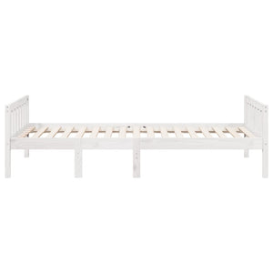 Letto per Bambini senza Materasso Bianco 80x200cm Massello Pino