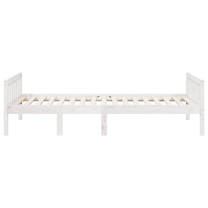 Letto per Bambini senza Materasso Bianco 80x200cm Massello Pino