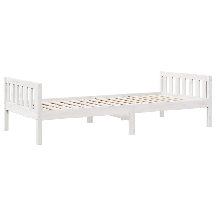 Letto per Bambini senza Materasso Bianco 80x200cm Massello Pino