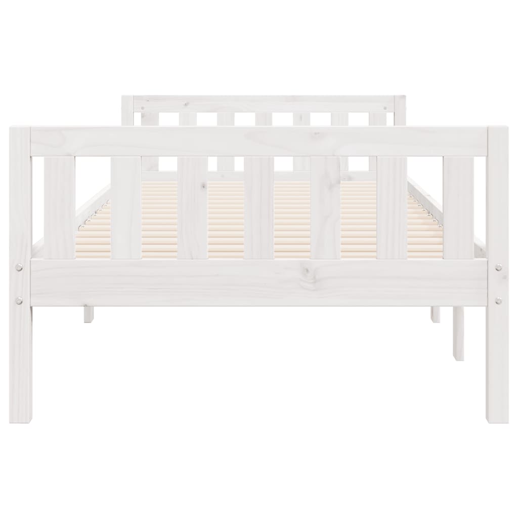vidaXL Letto per Bambini senza Materasso Bianco 90x200cm Massello Pino