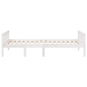 Letto per Bambini senza Materasso Bianco 90x190cm Massello Pino