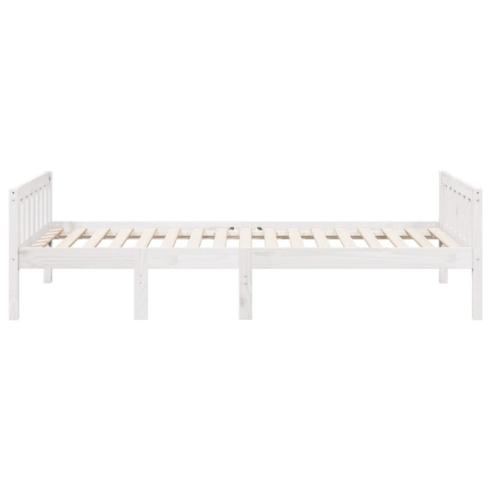 Letto per Bambini senza Materasso Bianco 90x190cm Massello Pino