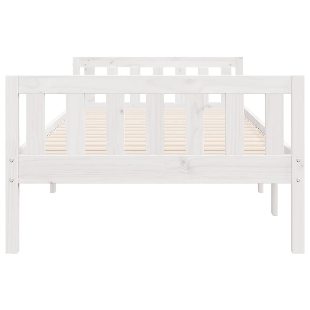 Letto per Bambini senza Materasso Bianco 90x190cm Massello Pino