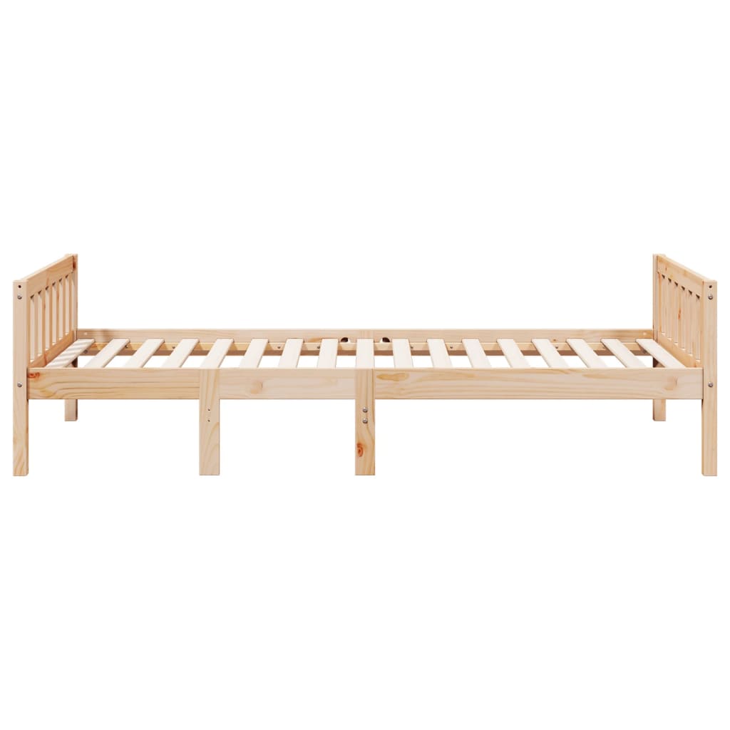 vidaXL Letto per Bambini senza Materasso 75x190 cm Legno Massello Pino