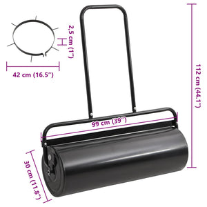 Rullo da Giardino con Aeratore a Morsetti 63 L Ferro e Acciaio