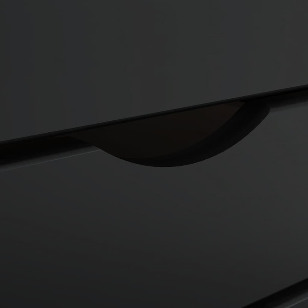 vidaXL Armadietto Rotante con Cassetti MOSS Nero Legno Massello Pino