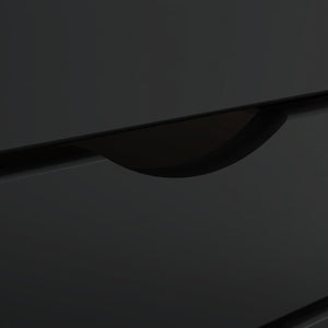 vidaXL Armadietto Rotante con Cassetti MOSS Nero Legno Massello Pino