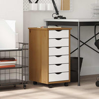 Armadietto Rotante con Cassetti MOSS ambra Legno Massello Pino 4015783