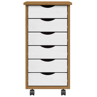 Armadietto Rotante con Cassetti MOSS ambra Legno Massello Pino 4015783