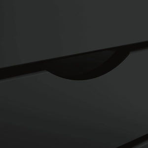 Armadietto Rotante con Cassetti MOSS Nero Legno Massello Pino