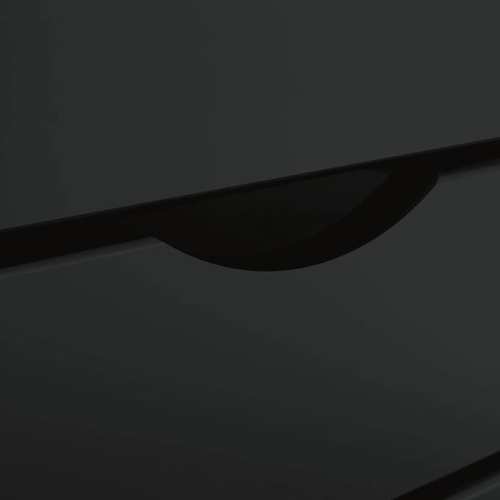 Armadietto Rotante con Cassetti MOSS Nero Legno Massello Pino