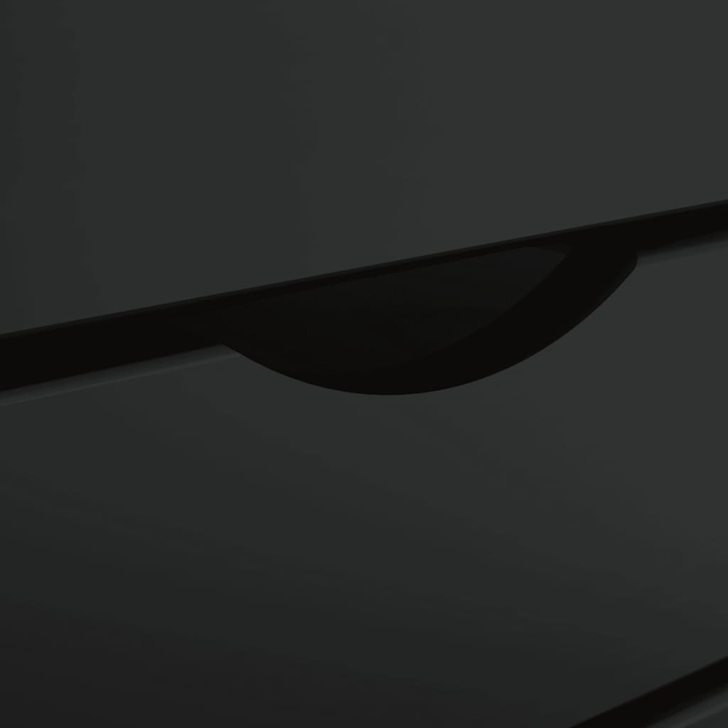 Armadietto Rotante con Cassetti MOSS Nero Legno Massello Pino 4015786