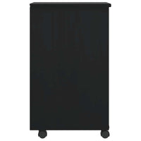 Armadietto Rotante con Cassetti MOSS Nero Legno Massello Pino