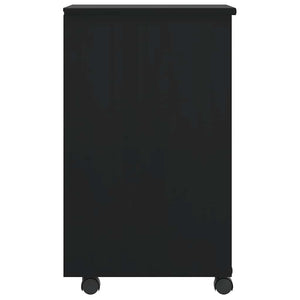 Armadietto Rotante con Cassetti MOSS Nero Legno Massello Pino 4015792