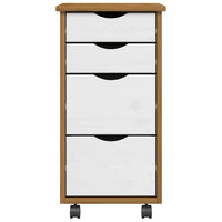 Armadietto Rotante con Cassetti MOSS ambra Legno Massello Pino 4015793