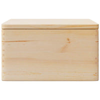 Scatola in Legno con Coperchio 40x30x23 cm Legno Massello Pino 4017390