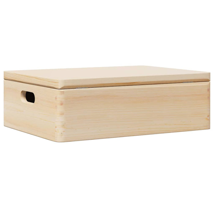 vidaXL Scatola in Legno con Coperchio&Manici 40x30x13 cm Legno di Pino