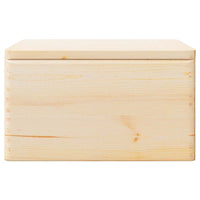 Scatola in Legno con Coperchio&Manici 40x30x23 cm Legno di Pino 4017392