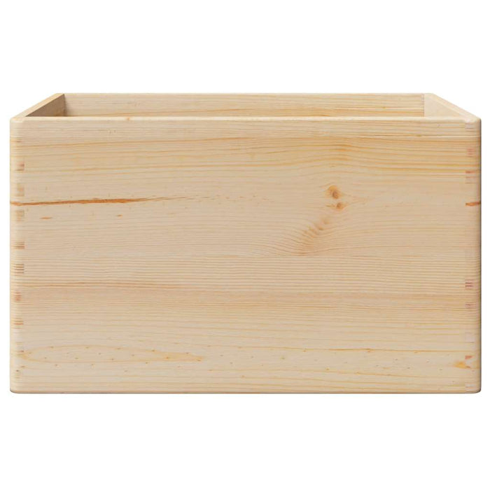 Scatola in Legno con Manici 40x30x23 cm Legno Massello di Pino 4017394