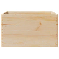 Scatola in Legno con Manici 40x30x23 cm Legno Massello di Pino 4017394