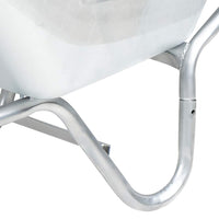 vidaXL Carriola 90 L 150 kg in Acciaio Zincato e Plastica