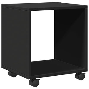 Mobiletto con Ruote Nero 37x33x42,5 cm in Truciolato 853129