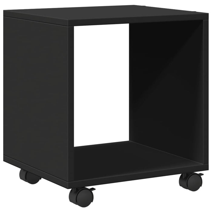 Mobiletto con Ruote Nero 37x33x42,5 cm in Truciolato 853129