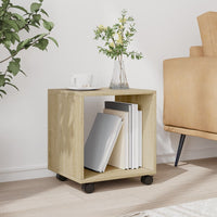 Mobiletto con Ruote Rovere Sonoma 37x33x42,5 cm in Truciolato 853130