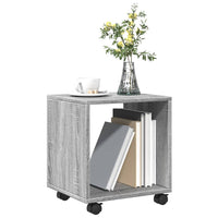 Mobiletto con Ruote Grigio Sonoma 37x33x42,5 cm in Truciolato 853133