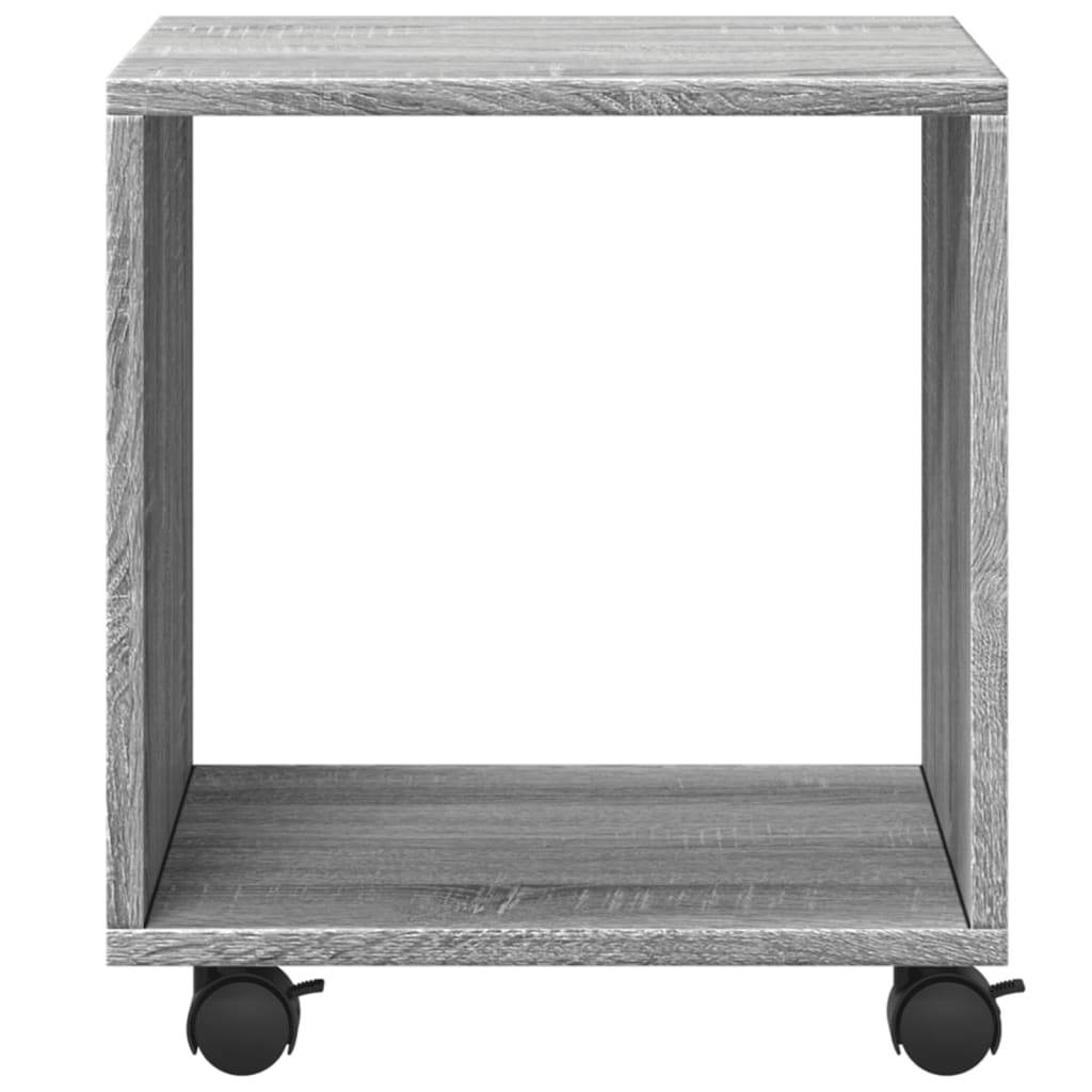 Mobiletto con Ruote Grigio Sonoma 37x33x42,5 cm in Truciolato 853133