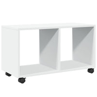 Mobiletto con Ruote Bianco 72x33x42,5 cm in Truciolato