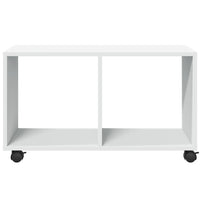 Mobiletto con Ruote Bianco 72x33x42,5 cm in Truciolato