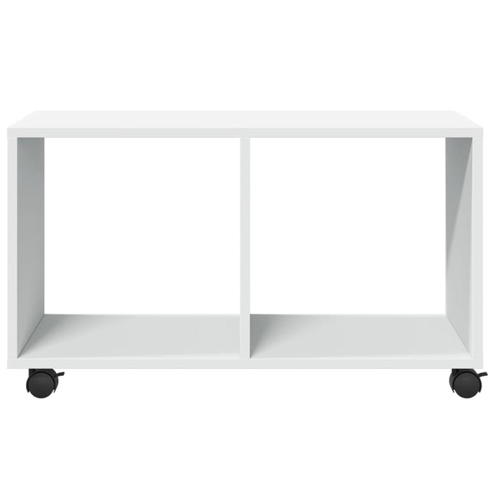 Mobiletto con Ruote Bianco 72x33x42,5 cm in Truciolato