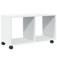 Mobiletto con Ruote Bianco 72x33x42,5 cm in Truciolato