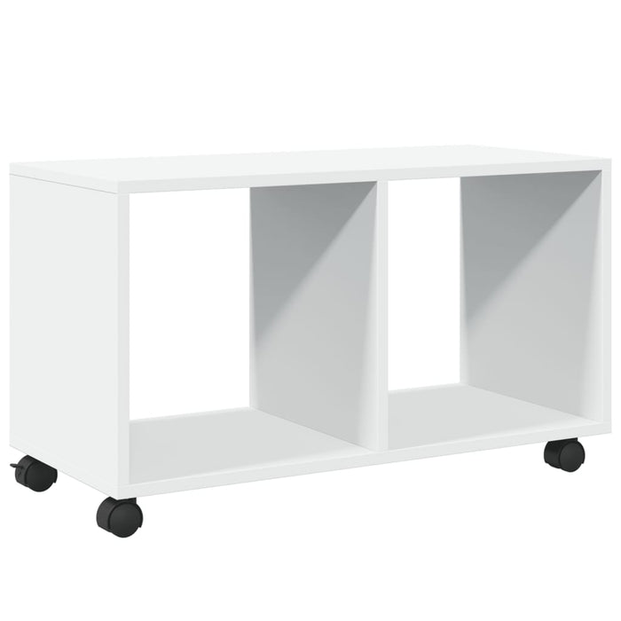 Mobiletto con Ruote Bianco 72x33x42,5 cm in Truciolato