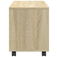 vidaXL Mobiletto con Ruote Rovere Sonoma 72x33x42,5 cm in Truciolato